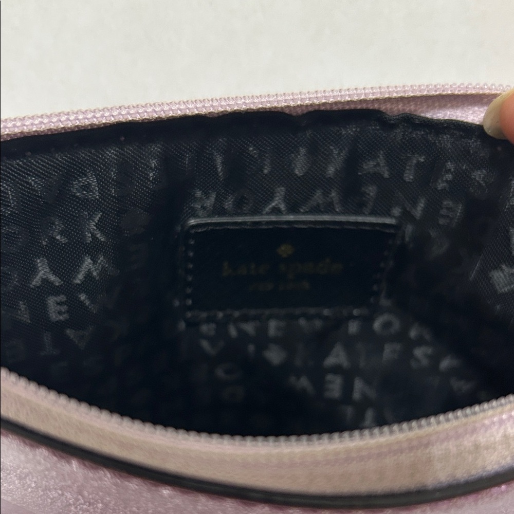 Kate Spade Glitter Zip Pouch - Purple - Picture 5 of 8